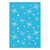 Pochoir plastique souple réutilisable 18,5 x 14,5 cm Fabrika Decoru ETOILE 067