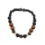 Bracelet Pierre de lave, Bois, Oeil de Tigre, Hématite Perles rondes - Omsaé