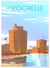 Affiche ville La Rochelle | A3 : 29,7x42cm