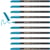 Lot de 10 feutres de coloriage métallisé - EDDING - Pointe ronde 1-3 mm - Bleu métallisé