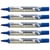 Lot de 5 marqueurs permanents pointe conique 2 mm - PENTEL - MAXIFLO NLF50 - Bleu