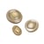 Bouton rond à queue beige pierre