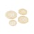 Lot de 3 boutons costume ivoire
