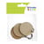 Set 3 porte-clés ronds 5 cm - Artemio
