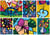 Puzzle 2000 pièces - Romero Britto - Collage: Flowers - Bluebird Puzzle