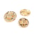 Bouton alliage rond or