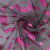 Tissu Tulle souple  Morgana chauves-souris paillettes Fuchsia sur fond Noir - Au mètre