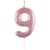 Bougie Chiffre 9 - Rose Pastel