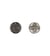 Lot de 3 boutons métal fleur argent
