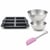 Set à pâtisserie 1 moule à financiers en silicone fibre de verre, 2 bols à mixer et 1 spatule Zenker Silicone