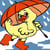 LUC - Kit canevas Soudan Canard sous parapluie 25x25cm