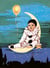 Canevas antique Le ballon 40x50cm