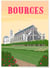 Affiche ville Bourges | A3 : 29,7x42cm