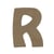 Lettre majuscule R en bois MDF à décorer - 15 cm