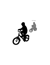 Die petit garçon sur son vélo