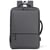 Sac À Dos Ordinateur Grande Capacité Imperméable Avec Port USB Noir Gris foncé YONIS