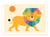 Affiche 50 x 70 cm -  Lion shine - Andy Westface