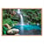 Tableau mural mat encadré cascade 65x97 cm