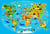 Puzzle 300 pièces - World Travel Map - Bluebird Puzzle