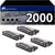 Pack de 4 toners compatible BROTHER TN-2000 noir - 123CONSOMMABLES