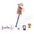 Baby born Set de cheval à baton 43 cm