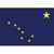Tapis de souris drapeau Alaska 27 x 19 cm