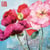 Lot de 4 serviettes en papier découpage collage 33 cm FLEUR PAVOT F 303