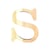 Lettre S - 19 cm - bois - Artemio