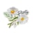 Ecusson thermocollant fleurs purity 5cm x 6cm