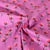 Tissu Popeline de Coton Poppy Éclats de Coquelicot sur fond Rose