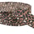 Sangle imprimé animalier léopard 38mm marron chocolat au mètre