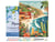 Peinture par Numéro Figured'Art avec Cadre - Surf côtier - Kit de Loisir Créatif DIY Numéro d'Art Complet - 40x50cm toile tendue sur châssis