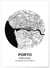 Affiche Carte Porto | A3 : 29,7x42cm