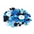 100 boutons en mélange résine couture scrapbooking BLEU MIX