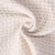 Tissu Coton Jacquard piqué pointillés relief sur fond Naturel