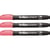 Lot de 3 marqueurs permanents indélébiles pointe conique 1 mm - ARTLINE - Rose - Supreme EPF-700