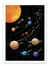 Affiche 50 x 70 cm -  Solar System - Cats and Dotz by The Artcicle