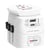 Skross Adaptateur de Voyage Pro Light 45W USB et USB-C Power Delivery Universel Blanc