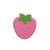 Ecusson  fraise rose 5cm x 5,7cm