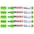 Lot de 5 marqueurs textiles permanents pointe 2-3 mm - EDDING - vert clair