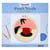 Figured'Art Punch Needle Kit Complet pour Adultes et Enfants - Chocolat Chaud et Feuilles - Parfait pour Débutant. Set prêt à broder taille 20x20cm avec cadre circulaire