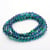 Fil 100 perles ronde en verre 2 couleurs fabrication bijoux 8 mm VIOLET VERT