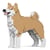 Chien Akita Inu beige Taille standard | JEKCA | 14 ans et +