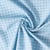 Tissu Coton imprimé Arty Jules quadrillage Blanc sur fond Bleu clair