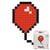 Kit mosaïque DIY pixel art - Ballon de baudruche - Mini