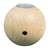 Boule en bois naturel Bougeoir, 7cm ø, nature, boîte 1 pce.