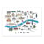 Affiche 30x40 cm - London Map - Alex Foster