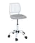 Chaise de bureau enfant pivotante réglable SAWI blanc gris