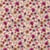 Tissu Coton imprimé Aurore fleurs Violettes sur fond Rose nude - Au mètre