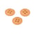 Bouton 4 trous nylon recylé bronze cognac 11mm